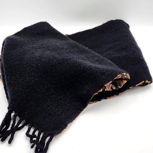 Vtg Chatworth Tie Rack Men's Wool/Silk Paisley print Opera scarf - Picture 13 of 14
